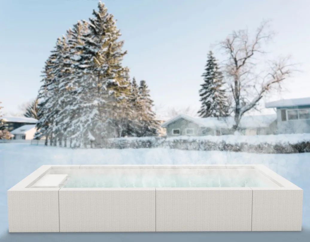 蓝狮在线藤编SPA泳池