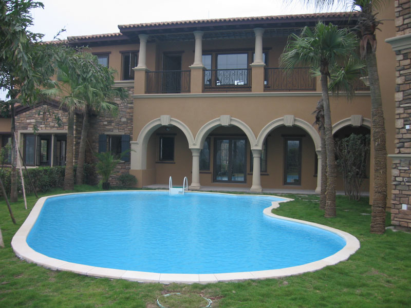 适合别墅庭院的泳池水处理设备，安装需要破坏地面吗？